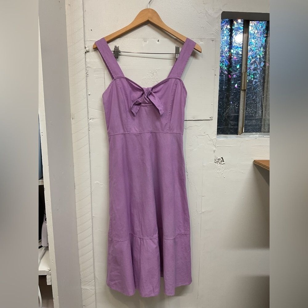 Chelsea & Violet Linen Blend Lilac Dress Size Small
